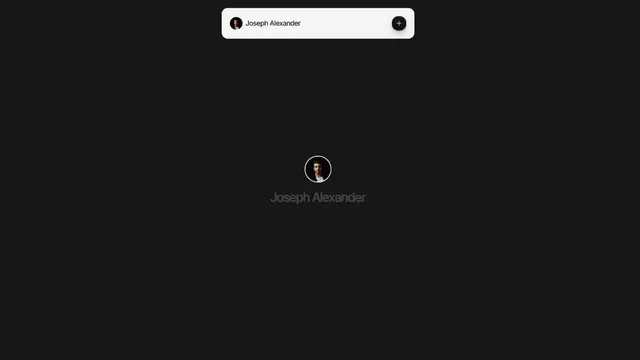 Aperçu de la page d'accueil de Joseph Alexander